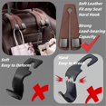thumbnail image 2 of 2pcs Car Seat Back Double Hook Customized Seat Back Hook for Car Vehicle Accessories Interior Metal, 2 of 5