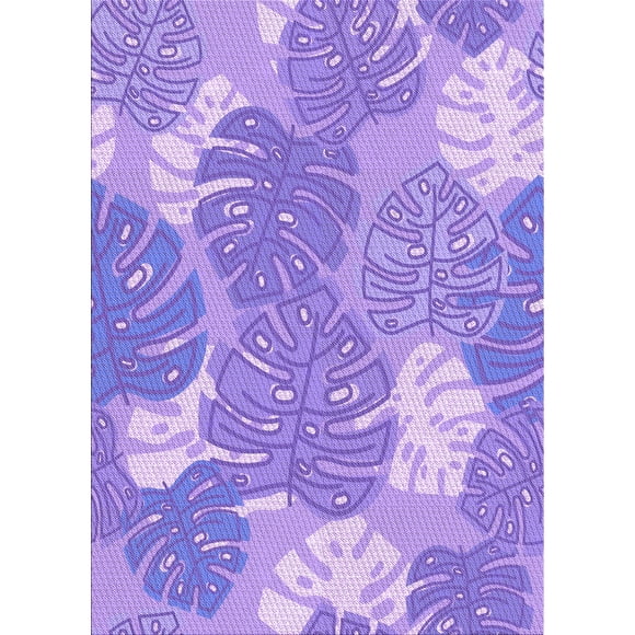 Ahgly Company Indoor Rectangle Patterned Aztech Purple Area Rugs, 4' x 6'