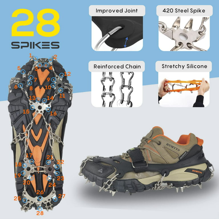 Anti Slip Ice and Snow Grips Hiking Cleats Boots Shoe Crampons 20