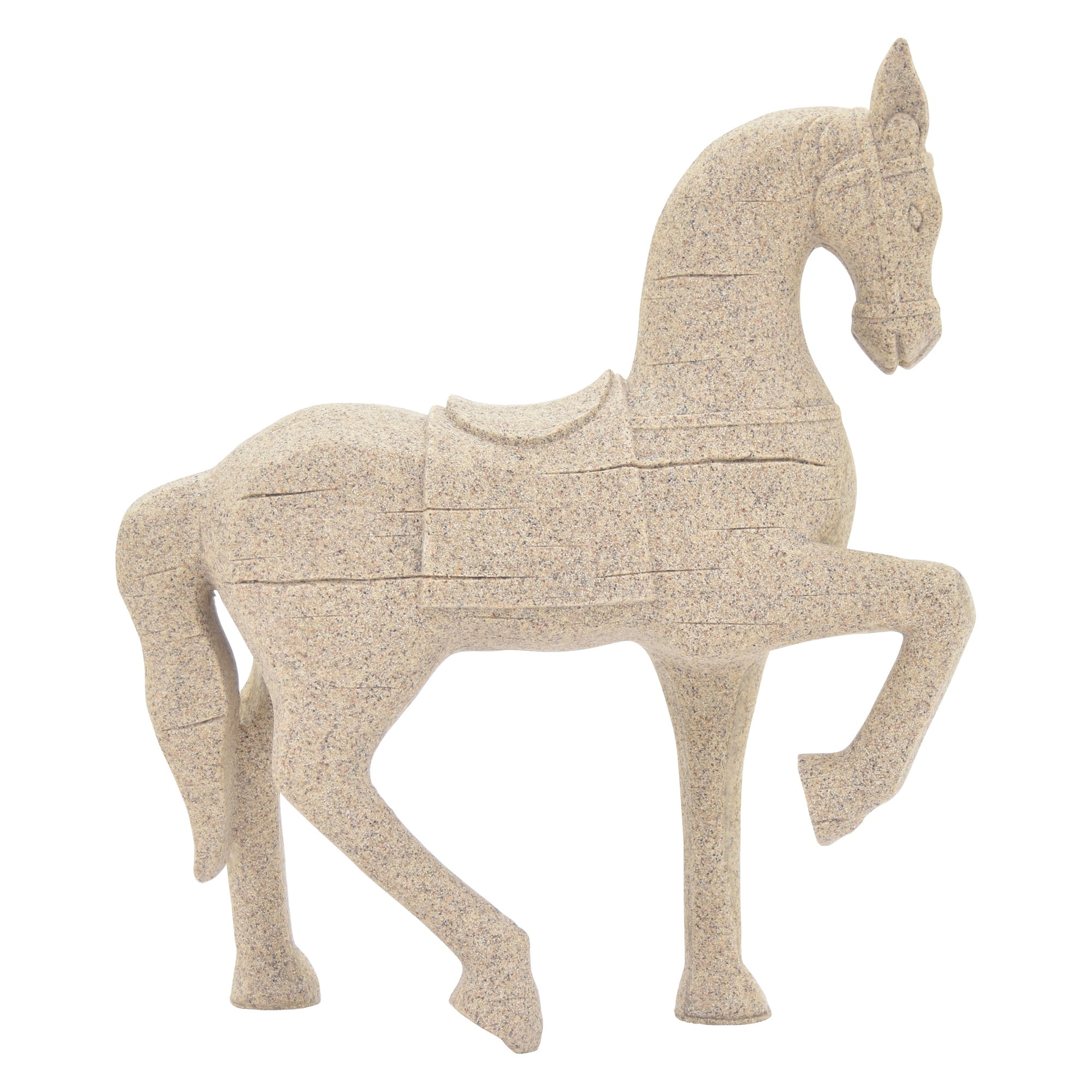 Plutus Brands Glamorous Silver Ceramic Horse Head 