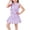A18 Purple, variant on Kids Girls 2 Piece Skirt Set Sleeveless V-Neck Button Down Vest Bow Knot Detail Pleated School Uniform Style Outfits, 2T-8Y