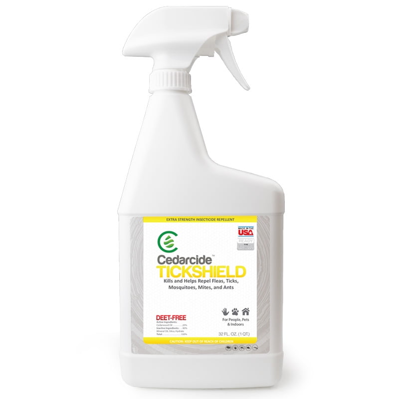Cedarcide Tickshield Extra Strength (Quart) Deep Woods Cedar Oil Biting