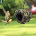 thumbnail image 6 of Wooden Hummingbird House, Outdoor Hanging Bird Nest for Garden, Natural Wood Bird Cage Decor for Hummingbirds, 6 of 6