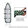 thumbnail image 4 of HELLHERO Flowers Ironing Board Cover, 15x54 Inch Standard Ironing Board Cover with Elastic Edge and Hook and Loop Fasteners Scorch and Stain Resistant Cotton Ironing Covers, 4 of 5