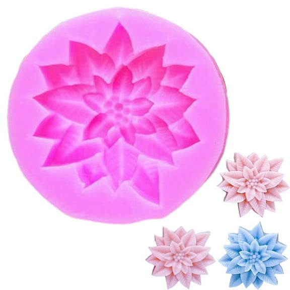 Flower Silicone Mold, 3D Silicone Succulents Mold, 3D Succulent Shape Resin Craft Mold, Flower Mold, Ideal for Resin Art, Flower Decor Making Use