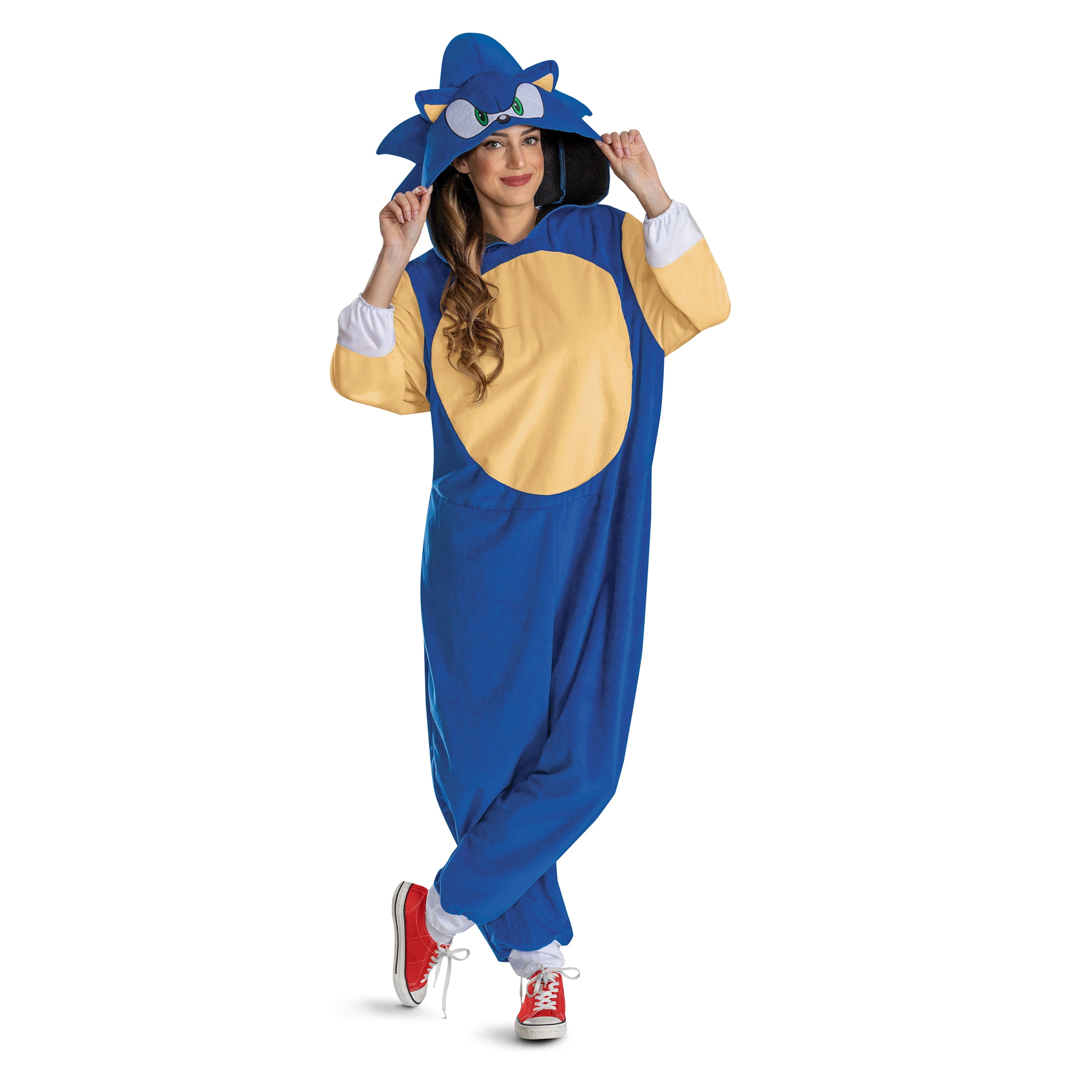 Sega Sonic The Hedgehog Sonic Halloween Costume for Adults, Mens Size XS (26/27), by Disguise