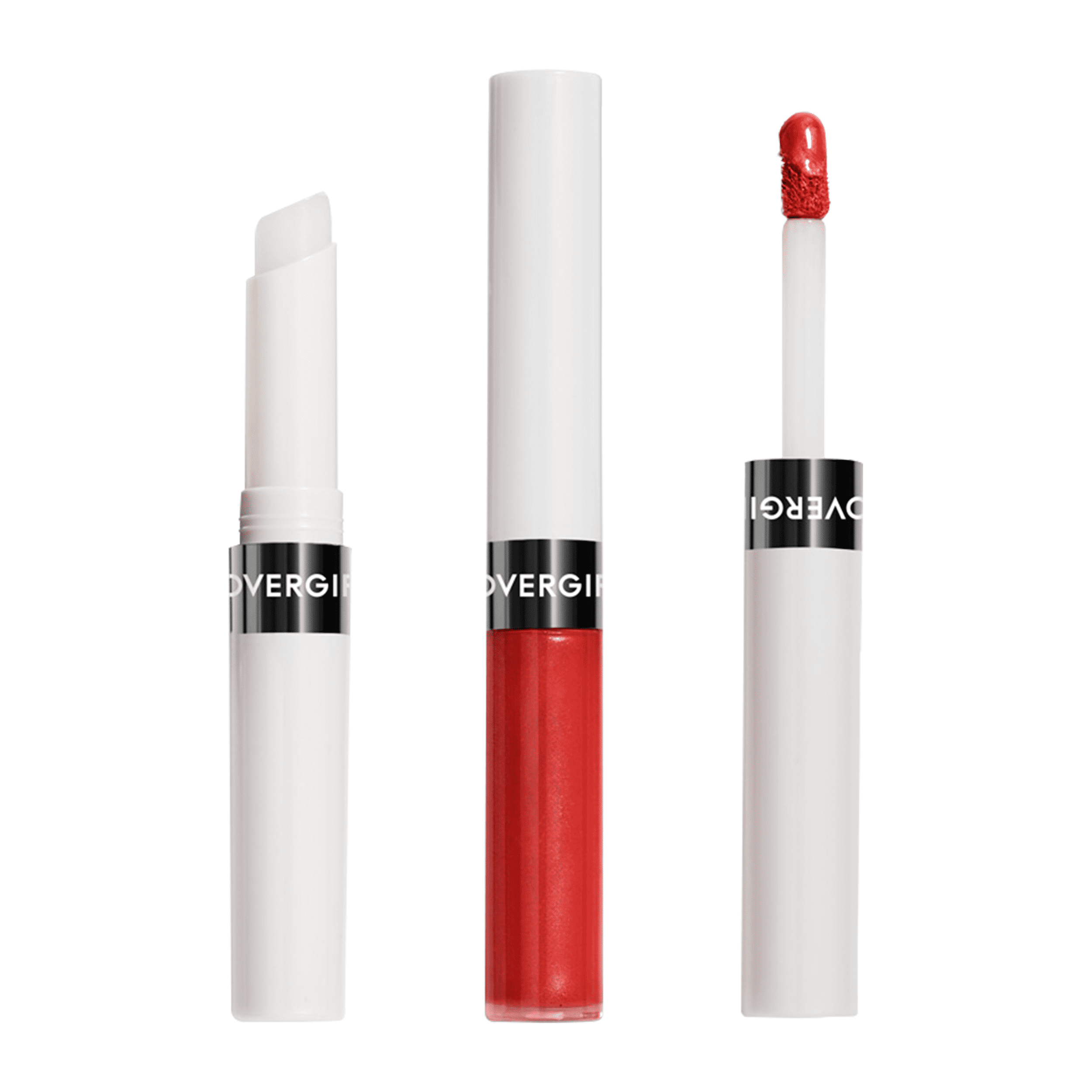 (2 pack) COVERGIRL Outlast All Day Lip Color with Top Coat, Atomic Love 055, 0.06 oz / 0.07 fl oz