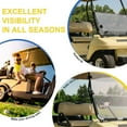 thumbnail image 3 of ZIHUI Foldable Windshield for Club Car | Golf Cart Windshield Replacement | Perfect Fit Golf Equipment for Club Cars with Original Glass  for Club Car DS gasoline or electric (2000-UP model), 3 of 8