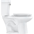 thumbnail image 6 of Two Piece Toilet, Elongated ADA 17 in Height, Side Press Flush Split Toilet with Under-Locking Lid, for Bathrooms Comfort, Powerful Flushing, White, 6 of 6