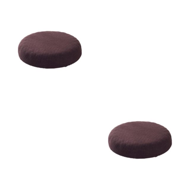 Redempat Seat Covers Grippers Backing And Elastic Band For Versatile On Most Stools dark coffee 2Set