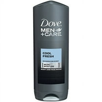 dove men care, body & face wash, cool fresh, pack of 3, (13.52 fl. oz/400 ml each)