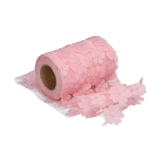 Fleurs Tulle Rouleaux Matériel Arc Mousseux Maille Gradient Ruban Pétale Polyester Exquis 10Cm Tissu