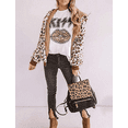 thumbnail image 3 of Women Kiss Leopard Lips T-Shirt Lipstick Shirt, 3 of 4