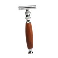 thumbnail image 2 of Langgg Rasoir de Sûreté à Double Tranchant Rasage Classique Rasoir Vintage pour Hommes Brun Foncé, 2 of 9