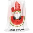 thumbnail image 2 of Sikiie Watermelon Gnome Ultra-Soft Micro flannel Blanket Luxury All Seasons Warm Blanket for Bedding Sofa and Travel (4 sizes)-80"x60", 2 of 7