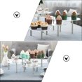 thumbnail image 3 of PTOOTP Set of 3 Clear Acrylic Round Dessert Display Stands for Bakery, Parties, Events, and Special Occasions, 3 of 8