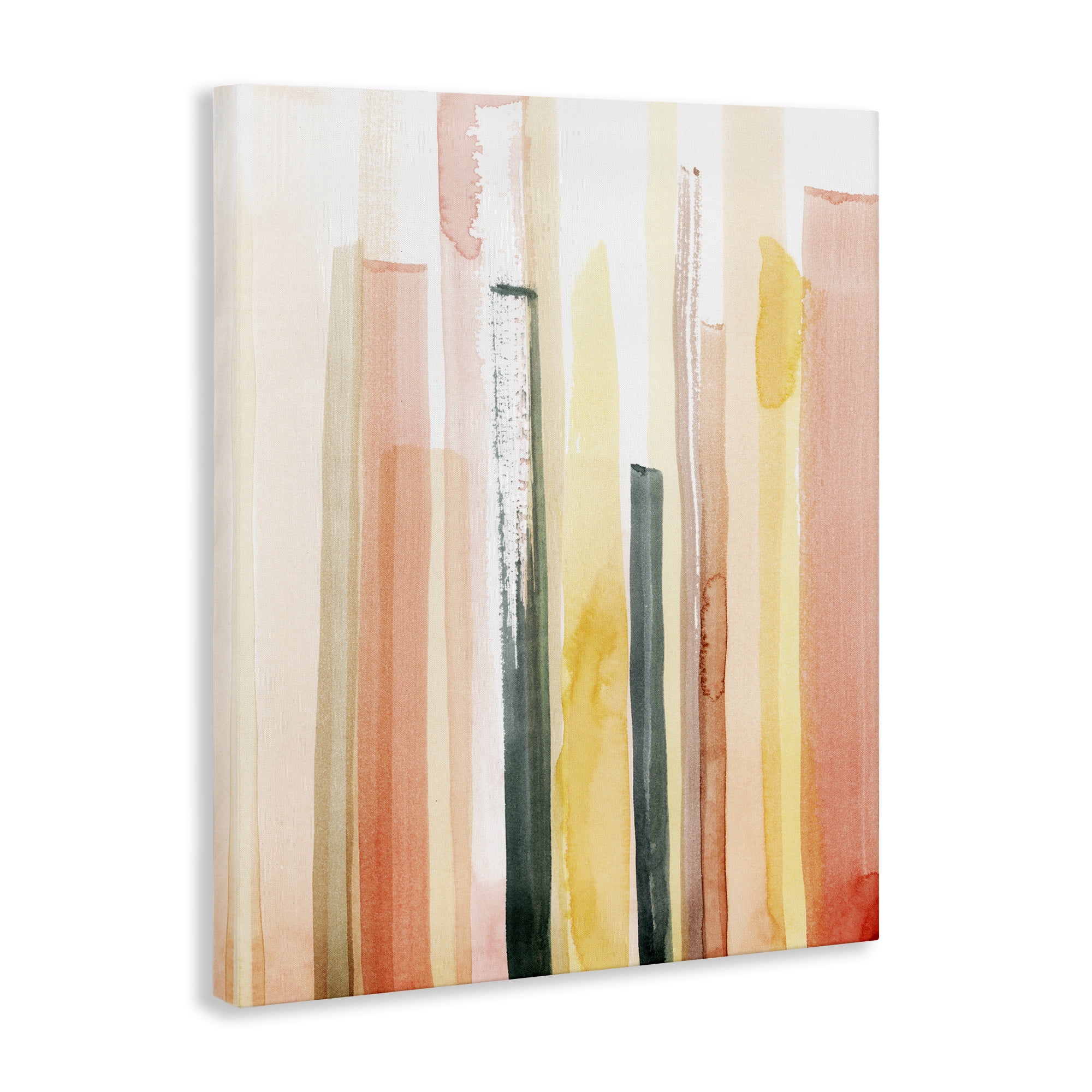 Stupell Industries Coral Reach Watercolor Abstract Painting Gallery Wrapped Canvas Art Print Wall Art, 36 x 48