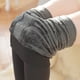 thumbnail image 2 of Gibobby Mallas Térmicas Afelpadas Translúcidas Medias cálidas de invierno para mujer, mallas térmicas con forro polar grueso sin costuras de de seda de Color sólido, pantalones (Gris, Unitalla), 2 of 5