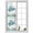 Teal Blue, variant on Reusable Frosted Window Coverings, Grey Ombre Marble Window Privacy Film Frosted, Gray Marble Crack Abstract Modern Sun Blocking Windows Stickers for Kitchen Front Door, 23.6 x 59 Inches