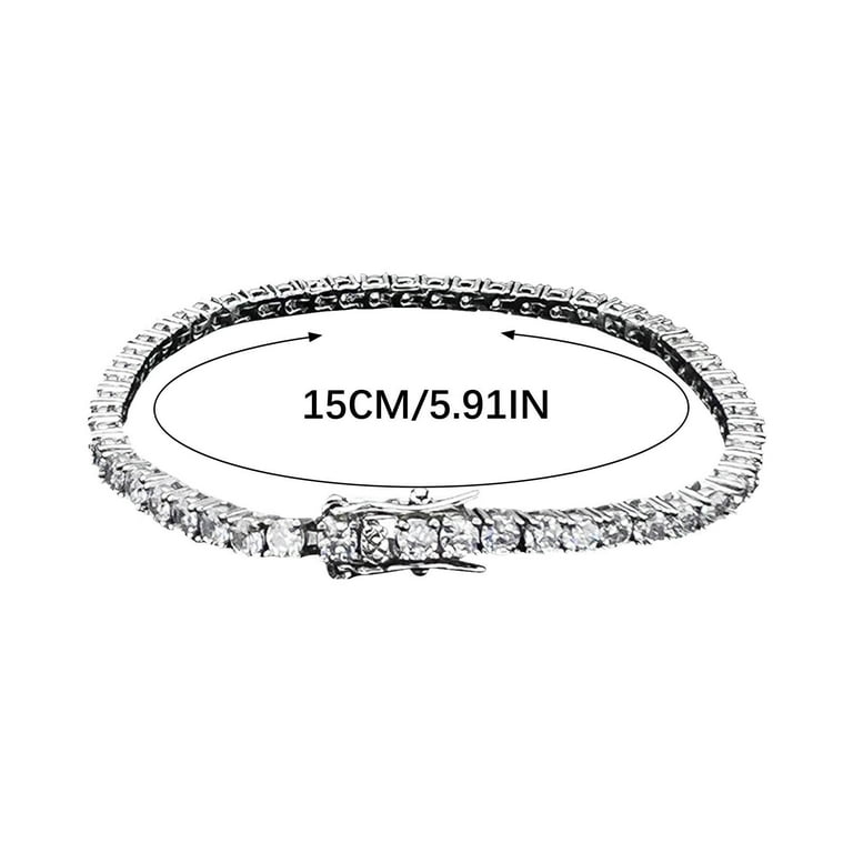 SATRINO Moissanite Tennis Bracelet, Carats, Lab-Created
