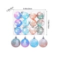 thumbnail image 2 of WWG Christmas Ball Ornaments, Plastic Christmas Tree Decorations, Hanging Holiday Ornament Set with Caps and Rope, Easy to Hang, Lightweight, for Indoor Christmas Tree, Home Decor, 2 of 9