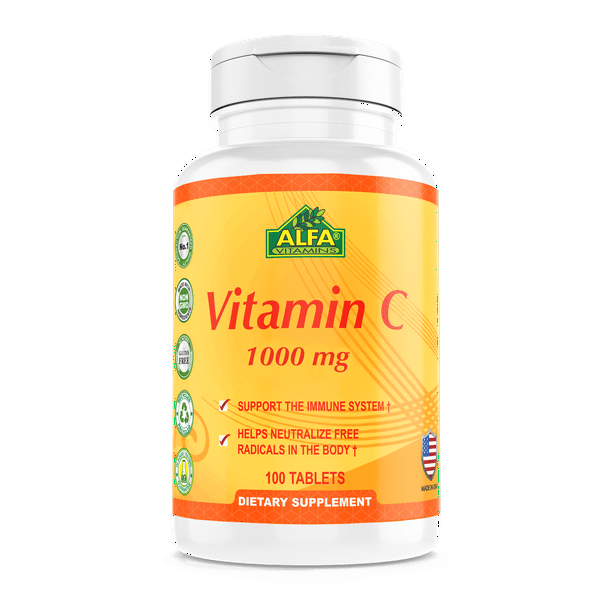 Alfa Vitamins® Vitamin C 1,000 mg for Immune support 100 Capsules