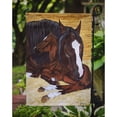 thumbnail image 3 of Carolines Treasures AMB1236GF Bay Mare Foal Horse Flag Garden Size  Small multicolor, 3 of 3
