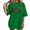 green-1, variant on Boo Leopard Bow Graphic T-Shirt Halloween Print Short Sleeve Top
