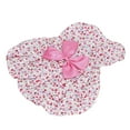 thumbnail image 3 of Falda floral para mascotas pequeñas, vestido con lazo de conejo, ropa floral, falda floral linda para perros pequeños, conejos, rosa, XL, 3 of 8