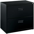 thumbnail image 1 of Scranton & Co 2-Drawer Modern Metal Home Office Lateral Filing Cabinet in Black, 1 of 7