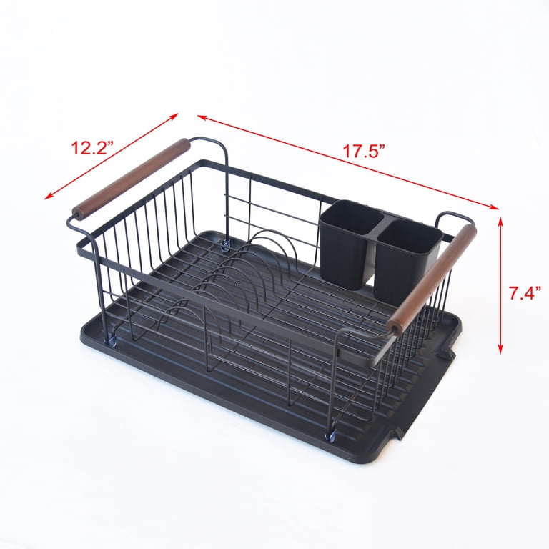 Better Homes & Gardens Metal and Wood Dish Drying Rack photo 3