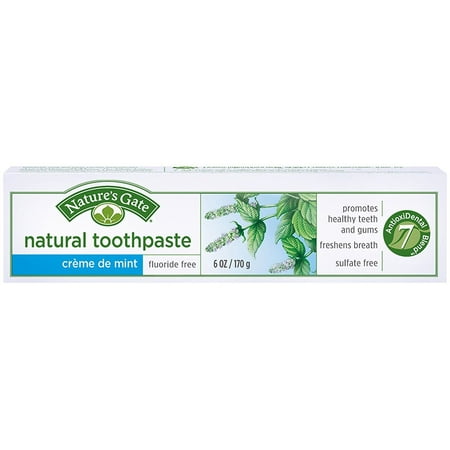 Natures Gate Toothpaste For Kids Nature's Gate Fluoride-Free Natural Creme toothpaste - 6 oz - Crème de Mint, 0 By Natures Gate ()