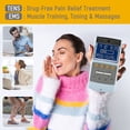 thumbnail image 4 of Estimulador muscular iStim TENS EMS EV-906 para aliviar el dolor y fortalecer los músculos. Incluye electrodos japoneses gelificados., 4 of 5