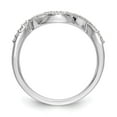 thumbnail image 2 of Solid 14K White Gold Diamond Wedding Band Ring Size 8 (.168 cttw.), 2 of 8