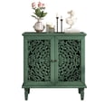 thumbnail image 3 of MDQMD 31.5"Green Sideboard Buffet Cabinet,2 Door Accent Cabinet with Symmetrical Floral Design,Buffet Sideboard Storage Cabinets with Vintage Handle,Storage Cabinets for Living Room, 3 of 11