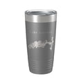thumbnail image 1 of Lake Iamonia Map Tumbler Travel Mug Insulated Laser Engraved Coffee Cup Florida 20 oz Dark Gray, 1 of 1
