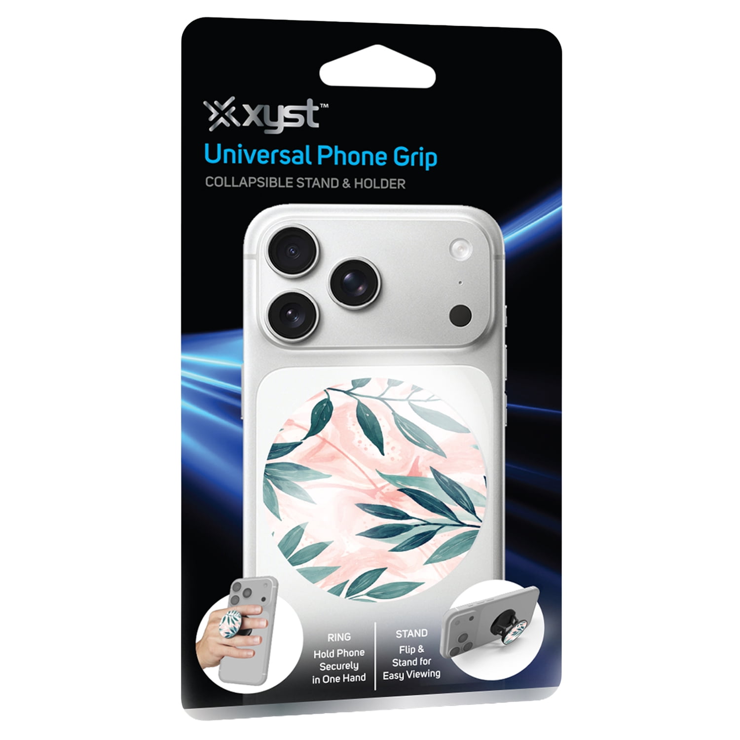 XYST Universal Phone Grip Collapsible Stand and Holder (Palm Tree) XYS-PGR20