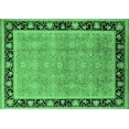 thumbnail image 1 of Ahgly Company Indoor Rectangle Oriental Emerald Green Industrial Area Rugs, 5' x 8', 1 of 4