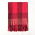 thumbnail image 2 of CHEGUTA Neck Scarf for Women Winter Scarf,Women's Autumn Winter Colorful Plaid Thick Warm Fringe Shawl Scarves, 2 of 8