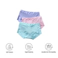 thumbnail image 2 of Women's Comfortable, Breathable Mid Waist Full Coverage Panties, Beige 3-Pack, 2 of 9