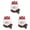 B 3PCS, variant on witspace Christmas Silverware Holder Pockets Santa Snowman Reindeer Tableware Bags Christmas Cutlery Pouch Bags Spoon Fork Bags Xmas Party Dinner Table Dinnerware Supplies (1/3/6 PCS)