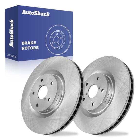 AutoShack Front Vented Brake Rotors 2-PC Set Replacement for 2019-2024 Subaru Ascent 13.15" (334 mm)