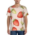 thumbnail image 4 of Haiem Hip Hop Hipster Baseball Jersey Button Down Shirts Sports Uniforms Men Women Jersey(Strawberries,4X-Large), 4 of 9