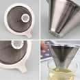 thumbnail image 4 of Cafetera de goteo de acero inoxidable con doble capa de filtración YMDZ, 4 of 5