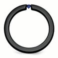 thumbnail image 2 of Edward Mirell  Black Ti Sapphire & Blue Anodized 4mm Band, 2 of 6