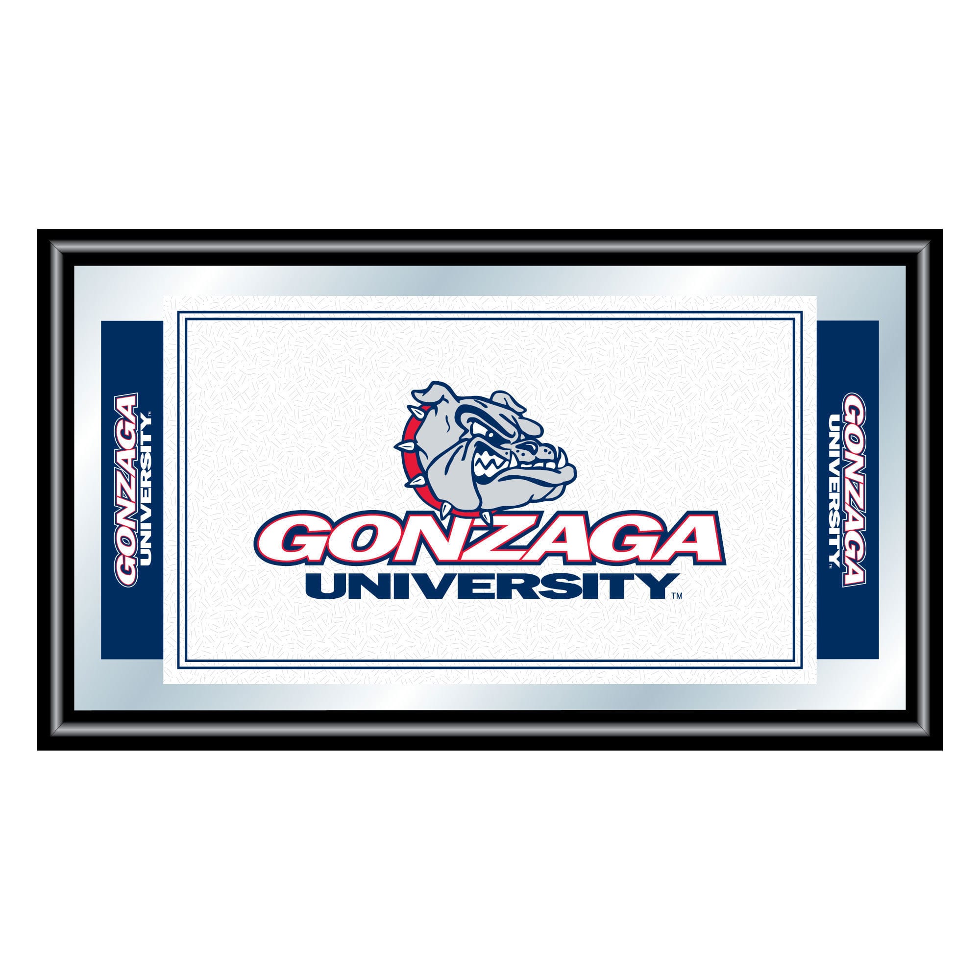 Trademark NCAA 15" x 26" x 3/4" Wooden Logo and Mascot Framed Mirror, Gonzaga University - image 2 of 2
