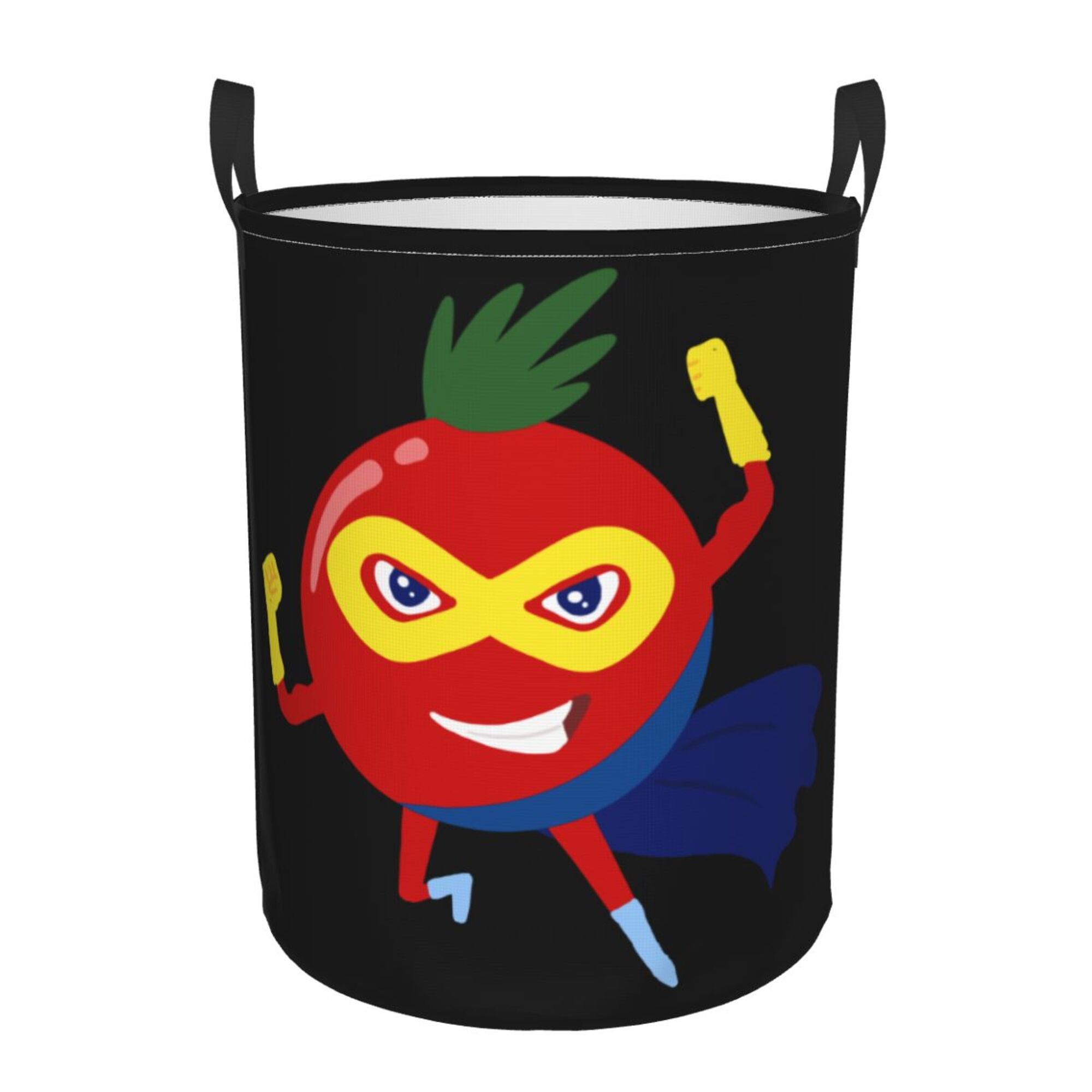 Laundry Basket Organizer Collapsible -Tomato Man Dirty Clothes Hamper for  Bathroom Kids Girls Boys Laundry Hamper Medium 