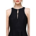 thumbnail image 4 of Avec Les Filles womens  Halter Paneled Swing Dress, 0, 4 of 5