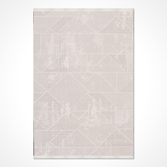 Gray Modern Micropolyester Area Rugs for Living Room Jacquard Textured Modern Rugs Soft Geometric Rug for Bedroom Mid Century Washable Rug Non-Slip Bohemian Carpet Perfect for Dining Room Beige