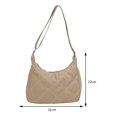 thumbnail image 2 of Bolsa De Hombro Bolso bandolera acolchado ligero de embrague femenino de moda para mujer (caqui) Tmvgtek Para Estrenar, 2 of 8